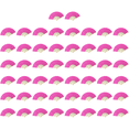 thumbnail image 1 of Abanico Mano Plegable Bolsillo Papel Bambú DIY para Fiesta Boda (rosa) Rojo, 1 of 5