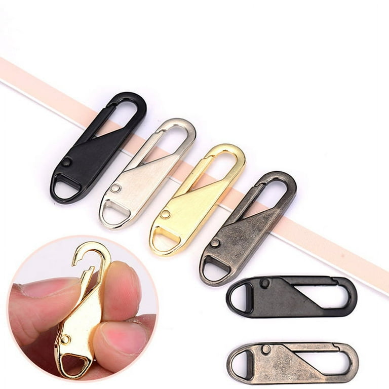 Instant Zipper Clip & Zip Quick Fix Zip Puller Zipper Pull Replacement For  Coat Bag General Silver 10pcs 