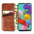 thumbnail image 4 of Galaxy A71 4G Case, Premium PU Leather TPU Wallet Cover with Card Holder Kickstand Hidden Magnetic Adsorption Shockproof Flip Folio Cell Phone Protective Case for Samsung Galaxy A71 4G,Brown, 4 of 9