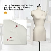 Professional Sewing Mannequin, Female Dress Form for Display and Tailor Design, Height Adjustable Torso with Stable Metal Base
