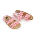 thumbnail image 3 of Baby Girls Summer Sandals Anti-Slip Soft Sole Ruffle Flat Shoes, 3 of 6