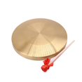 thumbnail image 1 of 15.5cm/6inch Hand Copper Gong with Drumstick Mini Slamming Musical Instruments Kid Music Toy Color:Gold, 1 of 7