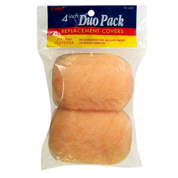 Premier 4" Paint Roller Cover, 3/4" Nap, Polyester, 2 PK 212