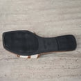 thumbnail image 5 of Brown Women S Flat Sandals Square Toe Open Toe Metal Buckle Pu Solid Color Casual Shoes Brown Size 6, 5 of 9
