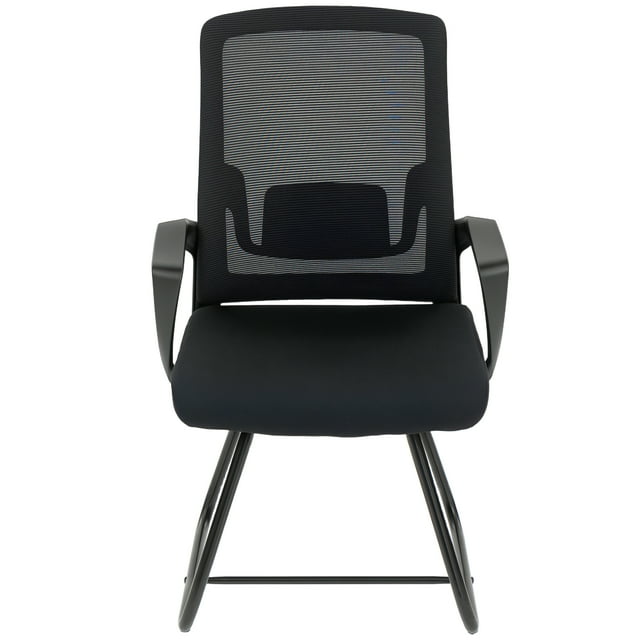CoSoTower Desk Chair, Desk Chair No Wheels with Mesh Back, Lumbar Support, Metal Base for Reception, Conference