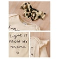 thumbnail image 5 of Dooleck Infant Ribbed Clothes I Got It from My Mama Bodysuit Jogger Outfit Streetwear, 5 of 6