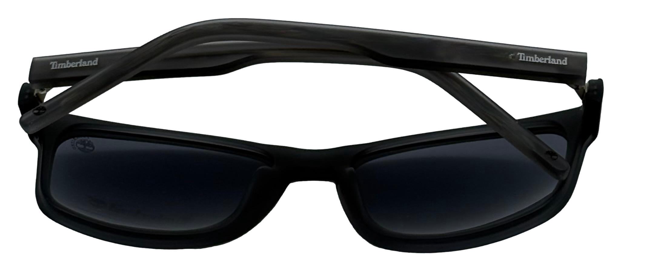 Timberland Polarized Lens Men's Matte Crystal Plastic Square Sunglasses