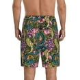 thumbnail image 5 of Cauagu Snake And Flower Print Pajama Bottoms for Men Sleep Pajama Shorts Elastic Waistband Sleep Pajama Short Men's PJ Shorts -4X-Large, 5 of 6