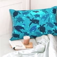 thumbnail image 6 of Disketp Pillow Covers World Turtle Day Pattern Throw Pillow Case Cushion Covers,Cushion For Bedroom,Couch,Home-16"X24", 6 of 8