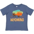 thumbnail image 3 of Inktastic Wyoming Vacation Buffalo Silhouette Boys or Girls Toddler T-Shirt, 3 of 5