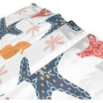 thumbnail image 3 of FREEAMG Seahorse Starfish Shower Curtain with Hooks, Waterproof Washable Fabric Shower Curtain for Bathroom Bathtub Decor, 60"x 72", 3 of 6