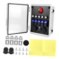 thumbnail image 4 of yuksok 5 Gang Rocker Switch Waterproof Box Dustproof Parts for Boat UTV Marine Style A, 4 of 9