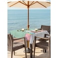 thumbnail image 2 of Outdoor Tablecloth with Umbrella Hole and Zipper, Happy Easter Square Table Cloth 54x54 Inch Waterproof Tablecloth, Colorful Spring Eggs Green Wooden Picnic Table Cover for Patio Camping, 2 of 7