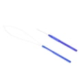 thumbnail image 4 of BELOVING Loop Needle Threader Wire Pulling Hook Weaving Dreadlock Crochet Needle Blue, 4 of 7