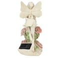 thumbnail image 3 of Lámpara solar Angel de resina resistente al agua, colores vibrantes, resistente a los detalles, luz solar para jardín, patio, exterior., 3 of 14