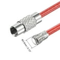thumbnail image 4 of Unique Bargains 90mm Length PVC Coated Stainless Steel Keyring Loop Cable Red 6 Count, 4 of 6