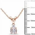 thumbnail image 2 of Everly Women's Morganite 10k Rose Gold Necklace, 2 of 4