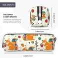 thumbnail image 3 of Honeii Squirrel With Colorful Tail Pattern Pencil Case, Pencil Pouch, Pencil Case Small, Pencil Pouch Aesthetic, PVC Pencil Pouch, Pencil Bag, Makeup Pouch, 3 of 7