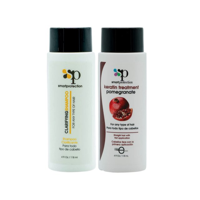 Infinito Colors Pomegranate Tratamiento de queratina de fuerza media con champú clarificante 4oz por Smart Protection