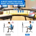 thumbnail image 6 of Dextrus L-Shaped Gaming Desk with Large Monitor Riser Stand, Corner Computer Desk with LED & Power Outlets, Carbon Corner Desk Table for Home and Work Place,Black, 6 of 12