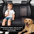 thumbnail image 2 of LOUXRBJ Car Seat Covers，Front and Rear, Fits Honda Accord 2015, Black and Coffee Car Seat Covers, 4-Door Sedans Only, 2 of 9