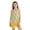 Yellow, variant on WAVSUF Outfit Sets for Girls 2 Piece, Tank Top Crew Neck and Breathable Shorts Geometric Prints Fashionable Bow Summer Casual Clothes Orange Size 13-14