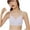 White, variant on Fancifize Teen Wire-Free Bralette Moisture-Wicking Sports Bra Seamless Adjustable Straps Bra Teen Athletics Daily Wear 14-18Y