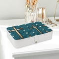 thumbnail image 6 of Easter PU Leather Travel Jewelry Organizer Box with Removable Compartment and Bracelet Holder, 6 of 6