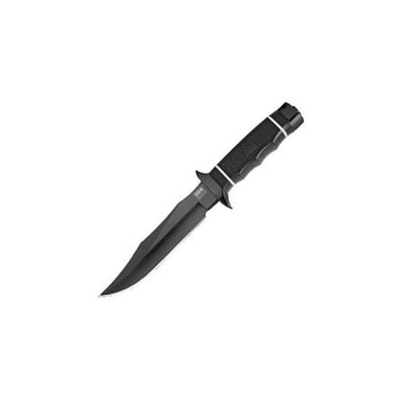 Black Kraton Handle Kydex Sheath - Sog Tech Bowie, Kraton Handle, Black Blade, Kydex Sheath