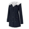 thumbnail image 1 of Manteau de Mode pour Femmes Mi-Long Veste d'Hiver Cardigan Fantaisie Automne Manches Longues, 1 of 7