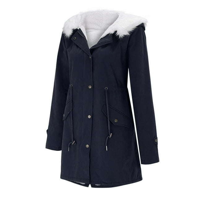 Manteau de Mode pour Femmes Mi-Long Veste d'Hiver Cardigan Fantaisie Automne Manches Longues