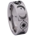 thumbnail image 3 of Triple Moon Tungsten Carbide Ring, 3 of 9