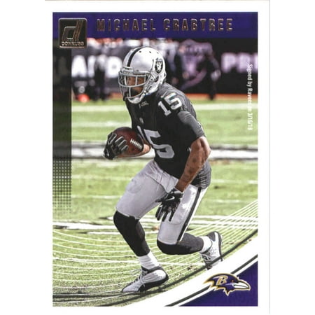 Michael Crabtree Football - 2018 Donruss #218 Michael Crabtree Baltimore Ravens Football Card