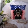 thumbnail image 3 of USA Design with Dog Fabric Decorative Pillow, 3 of 4