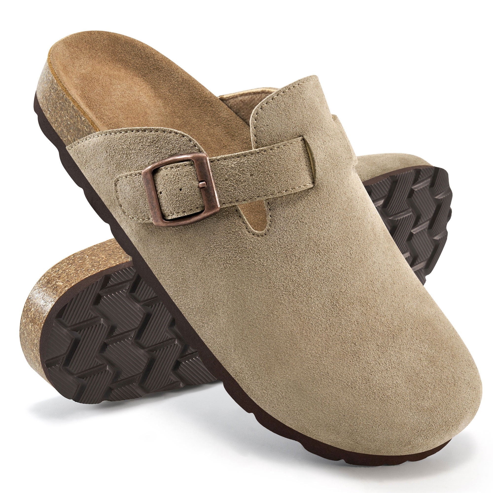 Birkenstock Boston Braided Narrow Suede Clog, 36, Brown - Walmart.com