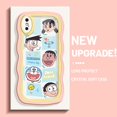 thumbnail image 1 of Funda de teléfono para iPhone X Xs Xr Xs Max carcasa protectora de silicona transparente casos de cámara hp Doraemon patrón feliz funda a prueba de golpes funda colorida borde de onda cubierta trasera, 1 of 4