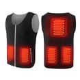 thumbnail image 1 of Chaqueta calefactora eléctrica USB para hombres y mujeres, 5 zonas de calefacción (negro XXL) Likrtyny Para estrenar, 1 of 4