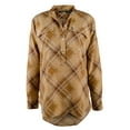 thumbnail image 2 of Women's Plaid Crepe Tunic Shirt-BM-XS, 2 of 4