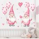 thumbnail image 1 of Adhesivos de pared con dibujos animados de gnomos para el día de San Valentín y globos en forma de c, 1 of 4