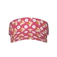 thumbnail image 2 of Kdxio Piggy Sunflower Print Sun Visor Hat Golf Visor Adjustable Velcro Outdoor Sports Cap for Men Women, 2 of 7