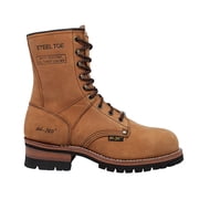 AdTec Men's 1740 9 Steel Toe Logger Work Boots