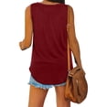 thumbnail image 3 of LVCBL Womens Tank Tops V Neck Basic Solid Color Dressy Casual Summer Sleeveless T Shirts S-2XL, 3 of 5