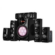 beFree Sound 5.1 Channel Surround Sound Bluetooth Speaker System in Black