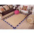 thumbnail image 1 of Scalloped Jute Rug (Navy Blue, 2x20 ft), 1 of 8