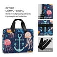 thumbnail image 4 of FORMRS 16" Laptop Bag Carrying Sleeve Case with Handle Travel Shoulder Briefcase, Blue Anchor, 4 of 8