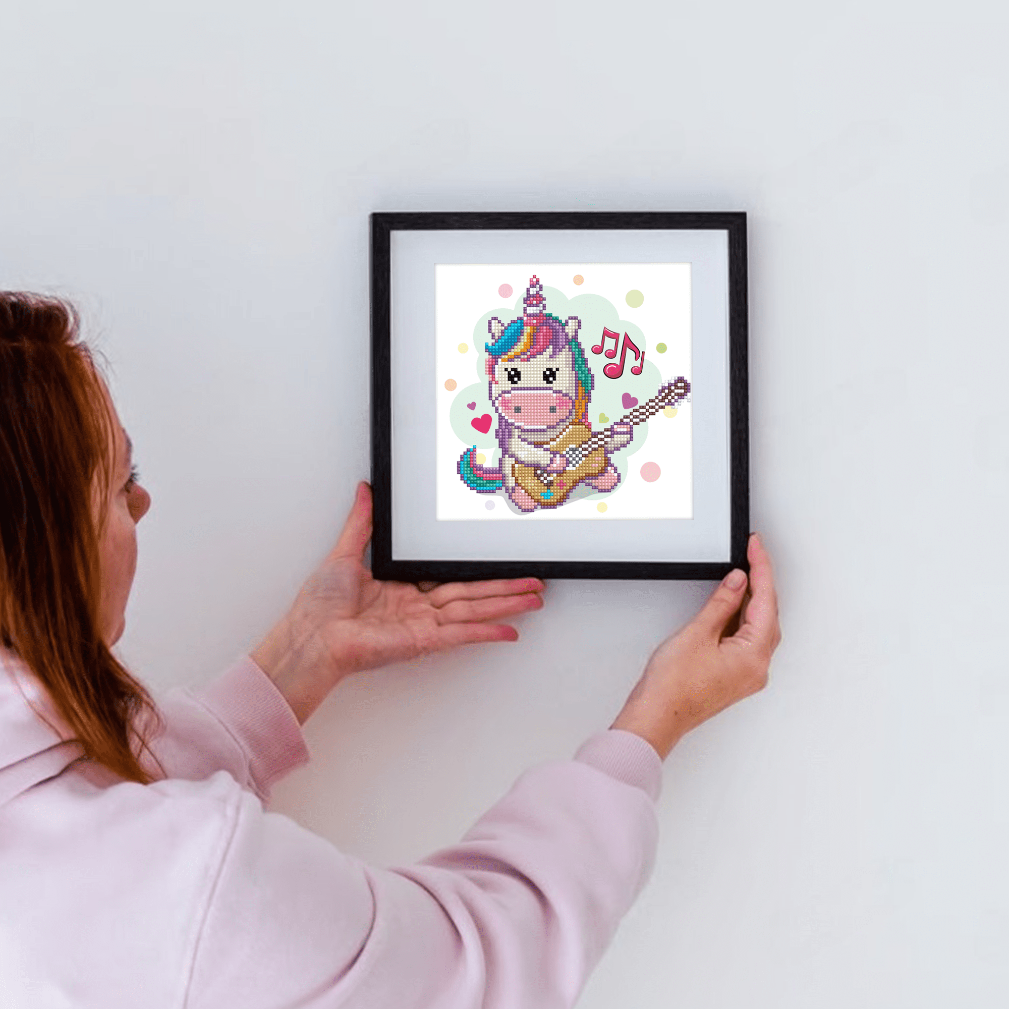 Diamond Dotz Music Fills My Heart Unicorn Diamond Painting Kits for Adults - Diamond Art Kits a Relaxing Creative Craft Kit with Dotz Gems   9"x9"