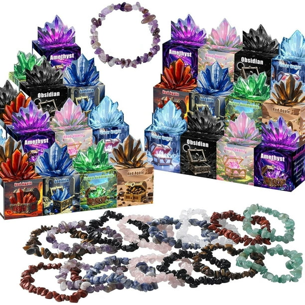 Regalos de San Valentín Funewest Gem para niños con 24 cristales