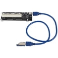 thumbnail image 3 of PCIE PCI-E PCI Express X1 to PCI Riser Card Bus Card High Efficiency Adapter Converter USB 3.0 Cable, 3 of 5