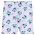 thumbnail image 6 of Disney Lilo & Stitch Girls 2-Piece Set - Ruffle Hem Short Sleeve Graphic Print T-Shirt and Biker Shorts - Summer Outfit for Kids and Toddlers (Sizes 2T-6X), 6 of 7