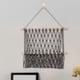 thumbnail image 5 of Organizador de pared de macramé bohemio, letras, soporte de pared para libros, decoración rústica, borla de pared 50cmx40cm, 5 of 9